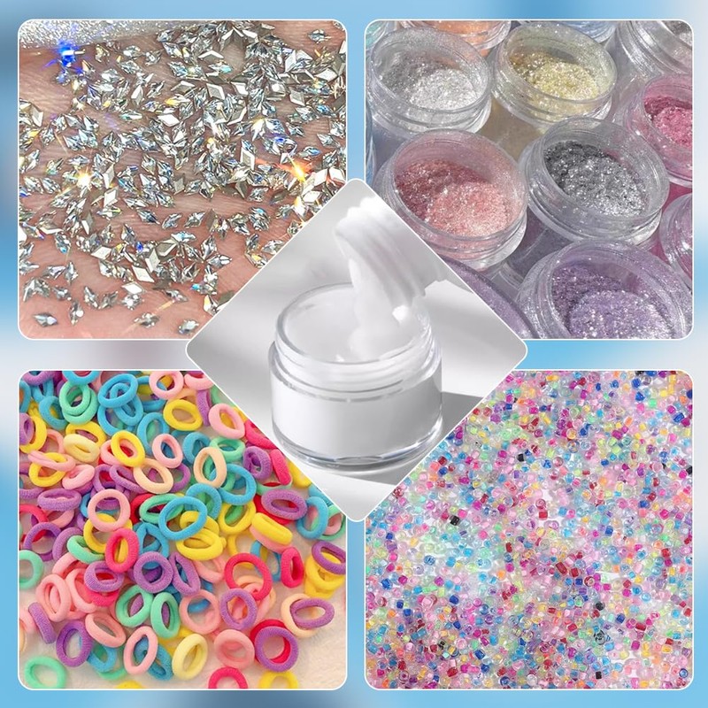 BENECREAT 30-Piece Set of 30 10ml Round Case Beads, Cosmetics,