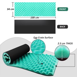 BXI Double Noise Blocker Sound Proof Foam, 39.4 X 13.4 X 1 inch Egg Crate Foam Rubber Sound Deadening Material, Sound Dampening Acoustic Panels for HVAC, Pipe, Machine, Window, Wall, Door