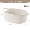 Storage Basket, Gift Basket, Empty Cotton Rope with Handles, Braided