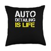 Auto Detailing Car Detailer Throw Pillow