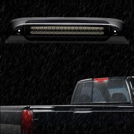 Aliminyy LED Third 3rd Brake Light For 2014-2018 Chevy Silverado GMC Sierra 1500 2500HD 3500HD Center High Mount Brake Light Rear Cargo Lamp Tail Light (Chrome Housing+Smoked Lens)