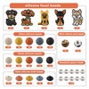 Kovict 100Pcs 12mm 15mm Dog Focal Silicone Beads for Keychain