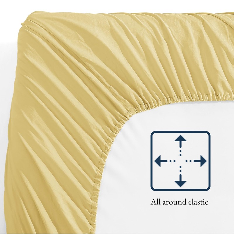 Fitted Sheet Double, Cocoon - Pre-Washed, Deep Pocket 14 inch