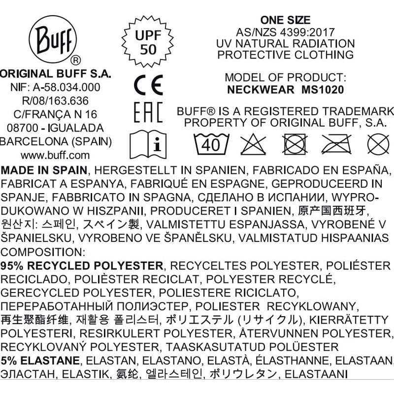 BUFF® Original EcoStretch Multifunctional Scarf Multi Unisex Children