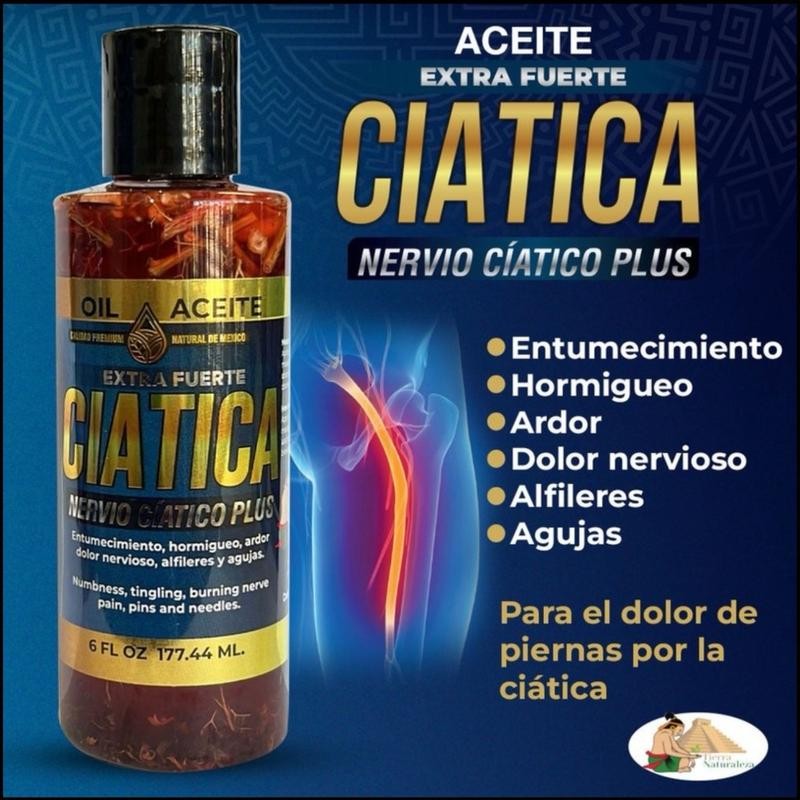 Aceite Extra Fuerte para el Nervio Ciático 6 oz, Natural