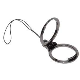 GoodsLand GD-RINGSTAND-BK Smartphone Ring Stand Strap Fall Prevention Stylish Multi-functional