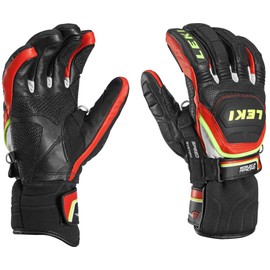 Leki Worldcup Race Flex S Speed System Ski gloves, Black 7.5 Red