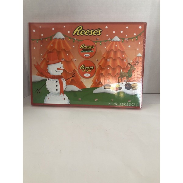 NEW Reese's Countdown Christmas Calendar with Peanut Butter Cups SHIP N 24 HRS