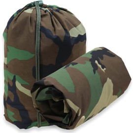 Gear Rack Camouflage Bivy Cover Waterproof Sleeping Bag Cover for Military Modular Sleep System (MSS) Waterproof Outer Shell for Sleeping Bag (Woodland Camo)