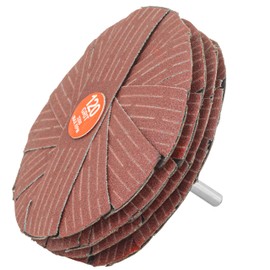 Peachtree Woodworking Supply 4" Star Molding Flap Sander 1/4" Shank 120 Grit