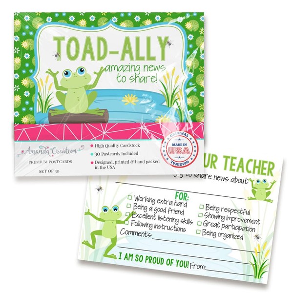 Amanda Creation Happy Mail! Frog Teacher Mail for Students –
