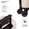 SwissGear 8020 Eclipse Hardside Expandable Luggage with Spinner Wheels, Cream,