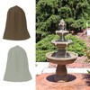 Garden Fountain Statue Protective Cover Silver Coated Oxford Cloth Waterproof