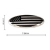 7 Inch Front Grille Rear Tailgate American Flag Emblem Compatible