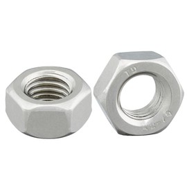 Hexagon nut, DIN 934/ISO 4032, standard, stainless steel A2 V2A, screw nut, stainless steel nut, hex nut, V2A nut incl. the screw manufacturer sticker