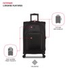 SwissGear Sion II Softside Expandable Luggage with Spinner Wheels, Black,