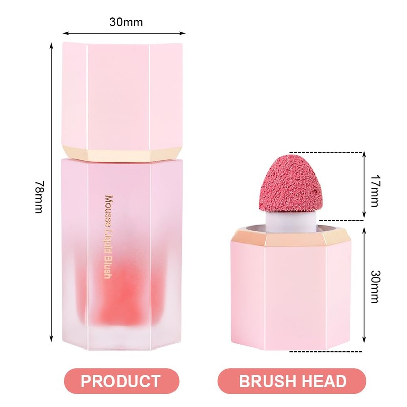 LOPHE Liquid Blush for Cheeks, Soft Cream Liquid Blush Stick