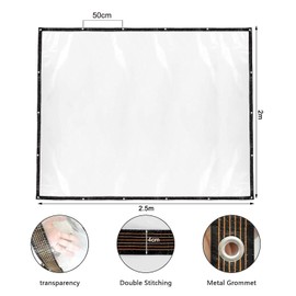 Neegaurd 2 x 2.5 m Tarpaulin Waterproof Transparent with Eyelets Tarpaulin Waterproof Fabric Tarpaulin Rain Cover Wind Protection for Outdoor Camping Balcony Garden Gazebo Greenhouse
