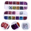 Healvian Heart Shaped Manicure Sequins Nail Art Supplies for DIY