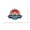 CafePress Hyland Ski and Snowboard Bloomington Minnesota Car Magnet, 20"x