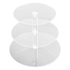Cupcake Stand Multi Round Tiers Transparent Acrylic High Stability Cupcake