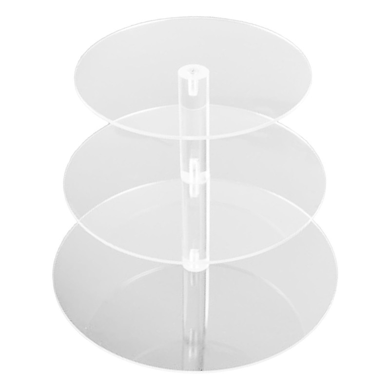 Cupcake Stand Multi Round Tiers Transparent Acrylic High Stability Cupcake