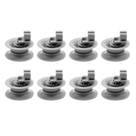 Pack of 8 Lower Basket Wheels, Wheels for Dishwasher Basket, 30 mm, Dishwasher Accessories, Dishwasher Basket Rollers, Universal Dishwasher Basket Wheels, Suitable for All Dishwashers