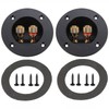 BlueMart 3" Round 2-Way Binding Post Screw Cup Connector Speaker