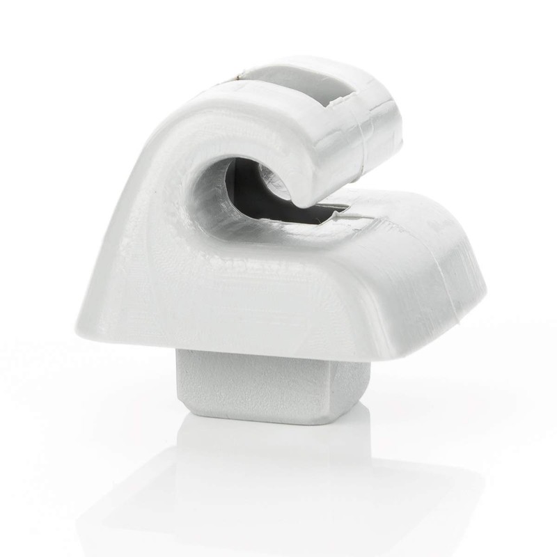 LST W126 Sun Visor Holder Clips Grey Silver