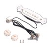 Alnicov White Sound Hole Magnetic Pickup with Tone Volume Knobs