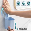 TAILI Suction Toothbrush Holder, Powerful Toothpaste Toothbrush Suction Cup, Self-draining