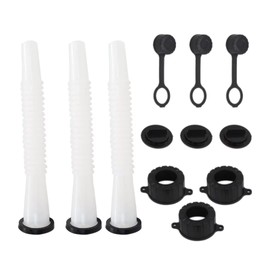 3 Sets Replacement Gas Can Spout Parts Stopper And Vent Cap Gasket Fuel Container for Industrial Garden Machinery Refuel by Acupress