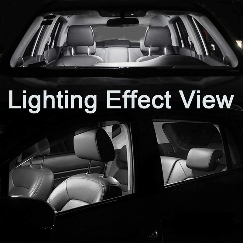 AWALITED 6pcs White Interior LED Lights Kit for 2001-2011 Honda