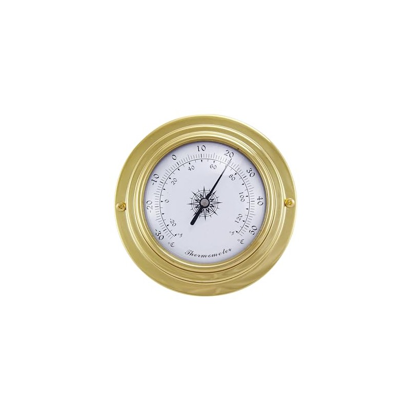 NKlaus Brass Thermometer 9.8 x 6.3 x 3 cm -