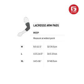 G-Form Unhinged Lacrosse Arm Pads - Breathable & Flexible Padded Arm Guards for Men - Machine Washable Lacrosse Elbow Pads - Black, Adult Medium