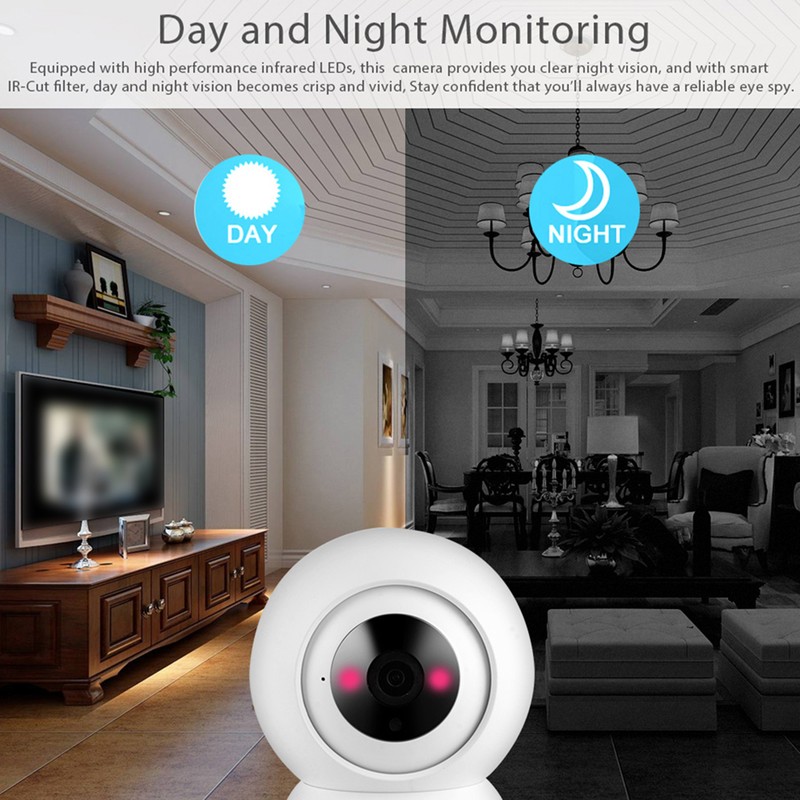 1080P Intelligent Wireless Camera WiFi CCTV Home Security Monitor Work