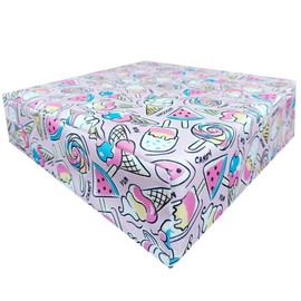 Toddler Booster Seat Cushion with Adjustable Straps and Washable Removable Cover Portable Dining Chair Pad for Kids and Baby - Travel-Friendly Seat Pads for Table Height Increasing [Candy Unicorn]