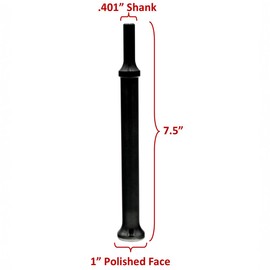 Wicks - Juego de remaches de avión, para conducir remaches sólidos empotrados y avellanados. Herramienta de remache extra larga de 7.5 pulgadas. para pistolas de remache neumáticas y martillos