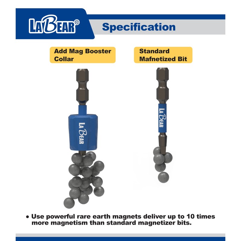 LaBear - 10piece Robertson square Impact high torque Screwdriver Bit