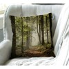 Swono Decorative Throw Pillow Cover 18x18 Inch Autumnal in Mountains