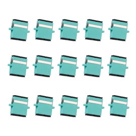 fyboptwu - 15 pcs SC Fiber Optical Coupler SC OM3 Multimode (MM) Duplex Fiber Optic Adapter SC Female to SC Female OM3 Duplex Multi Mode Network Internet Connector Adapter