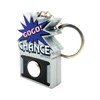 Juggler Sound Flash Button Mini Silver Luminous Sound Key Holder