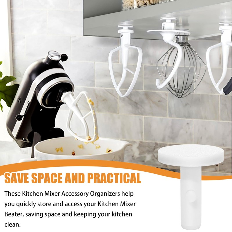 Mixer Attachment Holders for Kitchenaid Stand Mixer（5 Pack）