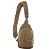 J26 Teddy Fur Belt Bag Crossbody Bum Bag Shoulder Bag