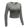 OThread & Co. Women's Long Sleeve Crop Top Comfy Thumb