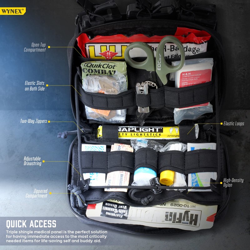 WYNEX Tactical Mag Admin Pouch, Molle Utility Tool Pouch EMT