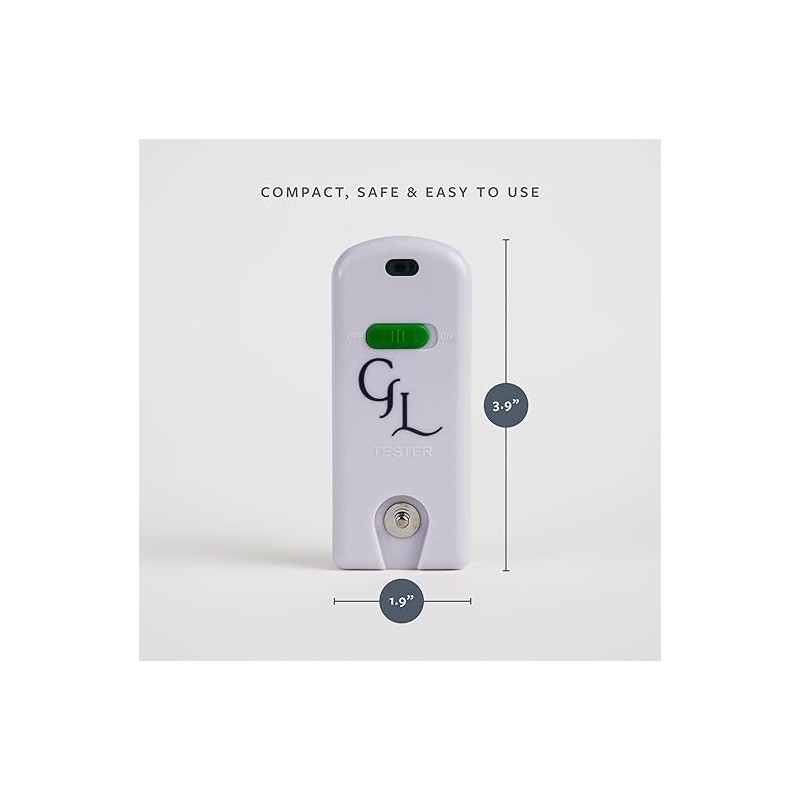 GroundLuxe Grounding Continuity Tester Kit – Battery‑Powered, 15 ft Cord Included