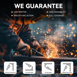 Mig Welding Wire - ER70S-6 .035"(0.9 mm)- 2 Pound Spool - Mild Steel MIG Solid Welding Wire,Low Splatter and High Levels of Deoxidizers