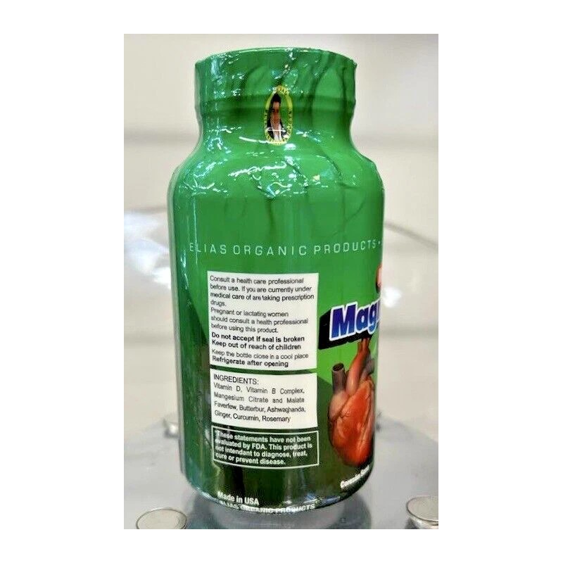 ELIAS PRODUCTS Magnesium Citrate Reforzado 60 Tabletas para dolor de