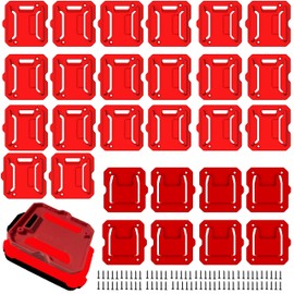 SZWJT-LV 20 Pack Battery Holder for Craftsman 20V Battery Mounts Dock Holder (w/10 Screws, No Battery) and 8 Pack Tools Drill Mount Holder Fit for V20 Craftsman 20V Li-ion Drill((No Tool)…